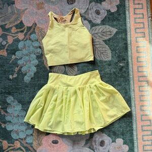 Kids neon tennis set